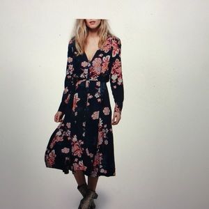 Free People Miranda Floral midi Dress
